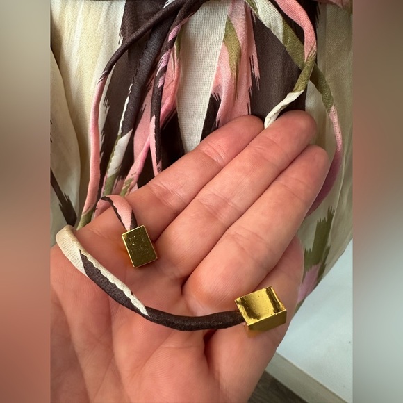 Alexis 100% Silk Elegant Multicolor Maxi Dress - Picture 3 of 13